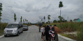 Đường T18 ngay cổng KCN Becamex