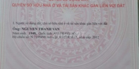 CHÍNH CHỦ BÁN NHÀ 318/20 LƯU HỮU PHƯỚC, P15, Q8