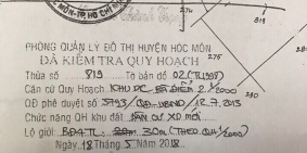 Đất mặt tiền Bùi Văn Ngữ Phường Bà Điểm Hóc Môn 226m2 khu dân cư đông