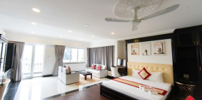 Cho thuê tòa nhà căn hộ dịch vụ cao cấp- nhà mới 98%. Vị trí: Nguyễn Văn Trỗi