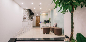 Cho thuê nguyên căn MT C18(khuK300), P12, TB. DT 5x20m, trệt 3 lầu. Tiện làm VP