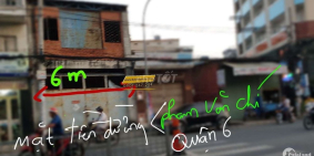 Nhà mặt tiền 6 Mét, Đường Phạm Văn Chí - Quận 6