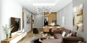 Căn hộ 3 phòng ngủ đầy đủ đồ đạc chung cư The Sun. View đẹp, 80m2. Giá 2 tỷ 8