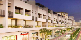 Shophouse nằm trên trục đường chính từ bến du thuyền về TTTM khu A1