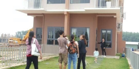 Nhà phố Oasis City ngay ĐH Việt Đức, KCN Mỹ Phước, TX Bến Cát, lh Trí