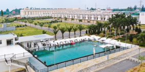 Bán Cặp Góc đường Chính KDC TM Phước Thái, đối Diện hồ bơi, SHR full thô cư