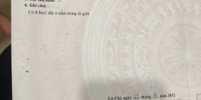 Đất MT xã An Nhơn Tây, DT: 30m x 25m, sổ hồng riêng. Gía: 6tr/m2