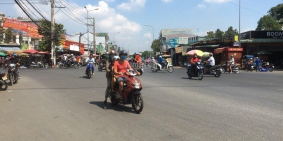 Bán đất ngay ngã 3 Trị An, mặt tiền đường DT 767 sổ hồng riêng thổ cư 100%.