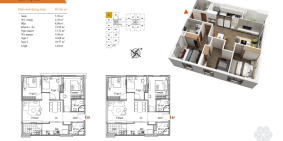 Bán căn hộ Bea sky 3phòng ngủ , 78 M2, full nội thất 2,5 tỷ