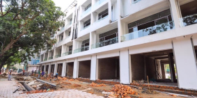 Bán nhà đuờng Đức Giang- Long Biên.2 mặt tiền trước sau, 76mx5t,mt4.5m.giá 7.3ty