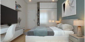 Cho thuê căn hộ 2PN view sông Đảo Kim Cương. 25 triệu, đầy đủ nội thất cao cấp.