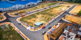 Bán đất mặt tiền gần chợ Tân Phước Khánh 80m2 giá 1.2tỷ