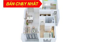 Tầng 9,11 Căn 1x  Giá 1Tỷ 931 (VAT) Căn Hộ West Intela 2PN 64.3 m2, Smart home