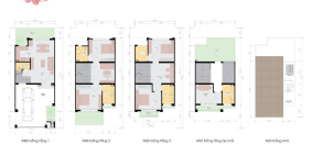 Bán nhà 90m2 dự án Gamuda City, vườn trước sau rộng thoáng, 4 tầng giá 8.9 tỷ