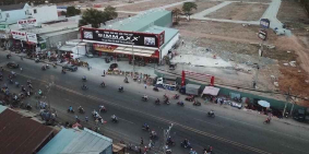 đất mặt tiền chợ giá đầu tư sổ hồng riêng từng nền