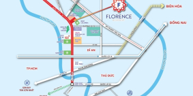 Đất nền Florence Residence Thuận An giá chỉ 25 triệu/m2 thổ cư, xây dựng tự do