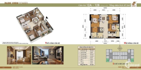 Chung cư Đồng Phát Park View Hoàng Mai, Hà Nội: 3 Phòng ngủ. 87M2. 1.8TỶ