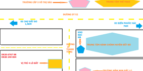 Bán nhanh 4 nền mặt tiền ngay khu trung tâm hành chính huyện, giá chỉ 900tr