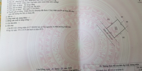 Cần bán lô đất 258m2 sổ sẵn ngay trung tâm Tp Bảo Lộc. lh 0899838656, GIÁ 992TR