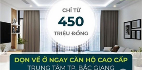 450tr nhận nhà ở ngay TRẢ GÓP 0% - chung cư Bách Việt Areca Garden