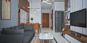 Bán gấp căn hộ 2PN Dĩ An, 56m2, 2PN tầng trung, hướng Nam - Thanh toán trước 160