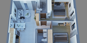 Cần bán căn hộ Bcons Garden căn 2PN 1WC diện tích 43m2 trả trước chỉ 300tr