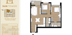 Siêu hot Tayho Residence căn 2 ngủ- city view- hồ tây. Giá sau VAT 3 tỷ 353 ful