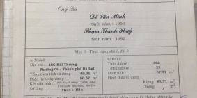 Bán nhà hẻm Hải Thượng đã hoàn công, phường 6, Đà Lạt