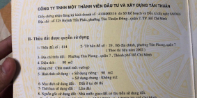 Cần tiền bán gấp đất nền Sadeco Nguyễn Văn Linh, phường Tân Phong, quận 7,  9 tỷ