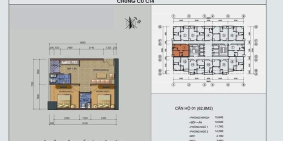 Căn 2 ngủ, 2wc, tầng chung thoáng mát,