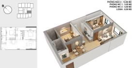 Bán căn 2ngủ 85m2 DA Viễn Đông Star. BC Đông Nam. Vào tên trực tiếp. chỉ 25tr/m2