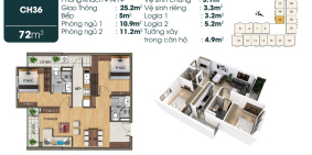 Căn hộ 2PN view hồ Harmony, dự án TSG Lotus Long Biên, giá chỉ từ 2 tỷ 282 triệu