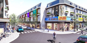 Nhà phố cao cấp mặt tiền đường DT747 giá 2,4 tỷ/căn