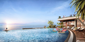 cần bán shop villas 2 mặt tiền mặt biển Phú Lâm và mặt tiền đường 22m