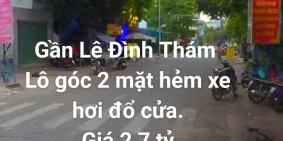 #giárẻ #cầnbán #cầnmua #quậntânphú #2,7tỷ #lôgóc2mặttiền #hẻmxehơi