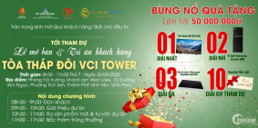 26/9 mở bán lớn chung cư VCI Tower, Chiết khấu và quà tặng khủng. LH: 0967630468