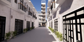 Nhà phố nguyên căn dtsd 64m2, 1 lầu 2 pn, 2 wc chỉ 550tr/ căn, shr