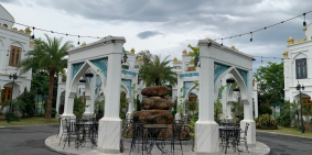 Biệt thự 5*  giữa đảo sen có bể khoáng nóng tại biệt thự