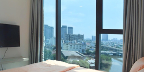 Cho thuê CH Vinhomes Ba Son 2PN 72 m2 view sông có nội thất giá 19tr bao phí