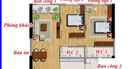 Cho thuê căn hộ City Gate Towers, 2PN, Q.8.