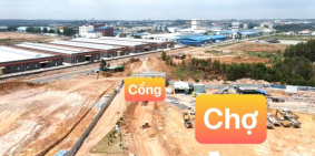 ĐẤT mặt tiền KCN Sông Mây Giá 900tr