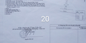 Lô đất mặt tiền đường nhựa ngay khu dân cư hiện hữu tại thị trấn đất đỏ bán rẻ.