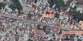 tôi cần bán lô đất diện tích 6x22 gần ngã tư Bình Chuẩn đối điện nhà thờ Bà Trà