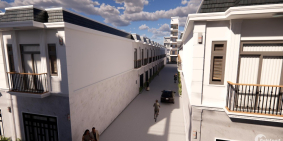 Nhà liền kề KV cầu Lớn Hóc Môn 600tr nhà 1 lầu, 490tr nhà cấp 4