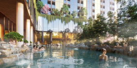 Nhà liền kề trong resort khoáng nóng Wyndham Thanh Thủy 210m2, giá hơn 3 tỷ full