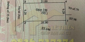 ĐẤT TĐC PHÚ CHÁNH HÒA PHÚ THỦ DẦU MỘT BÌNH DƯƠNG. DIỆN TÍCH 195M2(9X21)