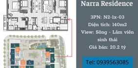 Căn hộ đẳng cấp Empire City - NARA 3PN, view sông quận 4, lâm viên sinh thái