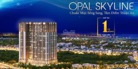 Opal Skyline cạnh sân golf Sông Bé, 1-3PN, CK 11%+140 triệu, PTTT 1%