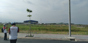 4 nền liền kề nằm cạnh công viên, mặt tiền 5m mỗi nền giá lộ giới 14m