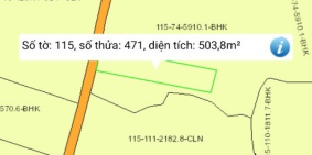 Đất thị trấn Vĩnh An mặt tiền bê tông 6m dt: 500m2 giá 650tr sổ riêng